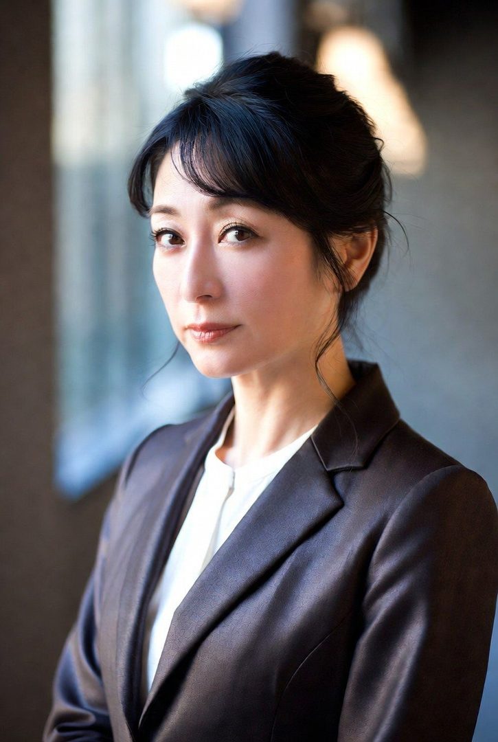 A professional portrait of an East Asian woman with black hair styled up, wearing a dark suit jacket over a white blouse.